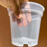 Clear Transparent Nursery Pots For Growing ,Repotting , Water And Root Monitoring